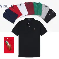 在飛比找蝦皮商城精選優惠-【歐美服飾】男生 Polo 刺繡 小馬 素色 POLO衫 短