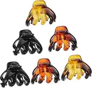 6pcs Octopus Hair Clamps Toothed Ponytail Holders Lightweight Hair Accessories for Women for Everyday Use