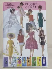 9834 Vintage Sewing Pattern Vogue Craft Doll Clothes 11.5" Dress UNCUT Dress