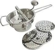 DimyFew Portable Rotary Food Mill Constructed from Stainless Steel, Includes Multiple Grinding Discs