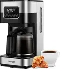 SHARDOR 10-Cup Programmable Coffee Maker, Regular & Strong Brew Drip Coffee Mach