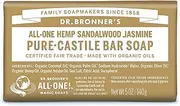 Dr Bronners Sandalwood Jasmine Bar Soap 140g