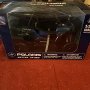 NEWRAY POLARIS RZR XP 1OOO-1:18 SCALE-BLUE -PLASTIC
