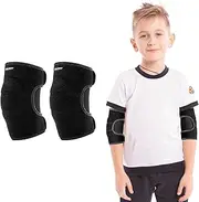YEEKORO Kids Elbow Brace Arm Sleeve, Adjustable Sport Elbow Protector Breathable Elbow Sleeve with Double Magic Stick Compression Elbow Sleeve Elbow Support for Tennis Football Cycling Golf Basketball