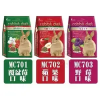 在飛比找蝦皮購物優惠-GEX兔飼料-高纖美味 3kg MC701覆盆莓/MC702