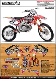 2010-2013 HONDA CRF 250 Bad Boy Motocross Graphics Dirt Bike Graphics Decal Deco