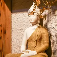 在飛比找樂天市場購物網優惠-釋迦摩尼陶瓷阿彌陀佛新中式菩提如來佛像擺件客廳玄關裝佛具飾品