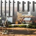 4Pcs Folding Table Leg Extenders Heavy Duty Steel Folding Table Leg Risers bb^