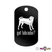 Got Labrador Engraved Keychain GI Tag dog lab Many Colors