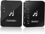 JEWEDECO -Ear Monitor System Stereo in-Ear Monitor Transmitter and Receiver Wireless Earphone Monitoring Long Battery Life Easy Setup for Musicians