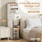 Bathroom Cabinet Corner Storage Furniture Slim Shelf Cupboard Toilet Kitchen