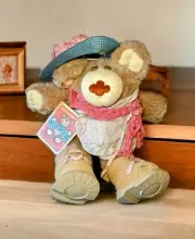 Vintage FURSKINS 1985 Hattie Pie Contest 22" Plush Pink Blue Hat NEW OLD STOCK