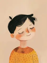 [Namly Design] Poster - Smiling Child Illustration