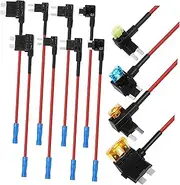 12pcs Electrical Appliance Set Car Fuse Tap Adapter Micro Fuse Tap Automotive Electrical Parts Plastic