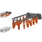 Sock Rack Wall-mounted Hang Clothes Windproof Hanger Drying Clip Reusable