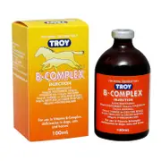Troy-Ilium Vitamin B Complex Injection (100ml) | Pet Supplement | For Dogs/Cats/Horses
