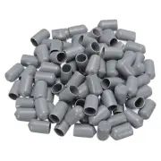 100pcs Rubber End Caps 12mm(1/2") Bolt Cap Cover Screw Thread Protectors Grey