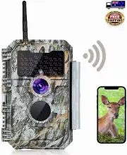 32MP 1296P WIFI Game &Trail Camera Night Vision No Glow 0.5S Trigger Hunting Cam