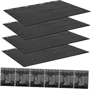 SOPOTUTU 10sheets Book with Double-Sided PVC Pages for Displaying Stamps Transparent Album for Collectors and Protective Storage for Stamp Collecting Supplies Black