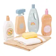 New Classic Toys Cleaning Detergents Pretend Play 17cm Kids Wooden Toy 36m+