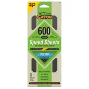 Aluminext Speed Sheets 3-2/3 In X 9In 600 Grit Ultra Fine Hook & Loop Sand Paper