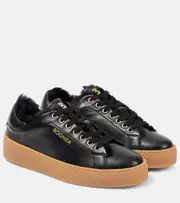 [Bogner] Bogner Lucerne shearling-lined leather sneakers AU 4 black