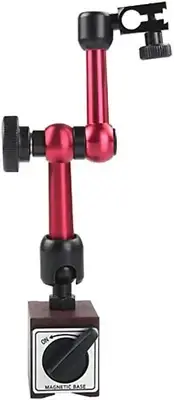 Red Adjustable Magnetic Base Holder for Digital Dial Indicator