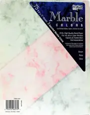 Perfect Print Letterhead Printer Paper 75 Sheets Marble Colors Ink Jet & Laser