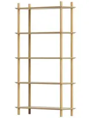 [Artiss] Wooden Storage Bookshelf 5 Tiers Bookcase Display Shelves Stand Rack in Pine
