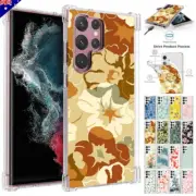 For Samsung S24 S23 FE S22 S21 Plus Ultra Clear Patterned Case Shockproof Cover