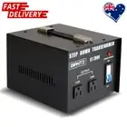 Giantz 2000-Watt Step-Down Transformer - Black Heavy-Duty Voltage Converter