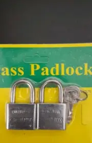 2pcs 30mm Master Padlock Sets With Alike 3 Keys Luggage Suitcase Security #5611
