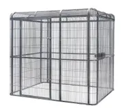 XXXXL Walk-in Bird Cat Dog Chicken Rabbit Cage Pet Parrot Aviary Perch 219x158x203cm With Green Cover