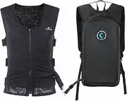 COMPCOOLER Motorcyclist Dual Backpack ICE Water Cooling System includes a Mesh Cooling Vest 5.0L Detachable Bladder Flow Control