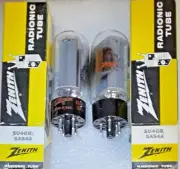 Pair 5U4GB GE for Zenith NOS rectangle getter Vacuum Tubes, B&K 747B Tested