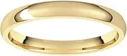 [Generic] ZIVAH Classic 3mm Dome Wedding Band Ring – Comfort Fit Design for Men and Women – Available in 10K or 14K Yellow, White, or Rose Gold – Minimalist Everyday Ring, 10K SOLID GOLD Gold, Moissanite