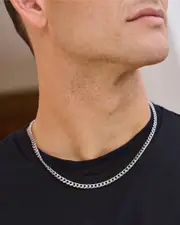 [REPUBLIK] REPUBLIK Men's Small Silver Chain Necklace One Size Silver