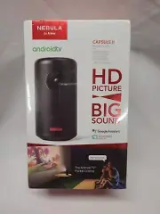 Anker AK-D2421J11 Projector Black USB-C 720P HD Picture Sound Portable Trave NIB