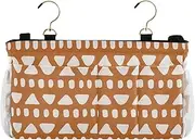 GuoChe Bedside Caddy Happy Thanksgiving Autumn Orange Desk Hanging Organizer Bag for Bunk Hospital Beds Dorm Rooms Bed Rails