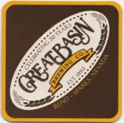 Great Basin Brewing Co Beer Coaster Sparks NV