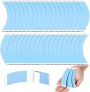 36 Pieces Double Sided C-Shape Hair Wig Tapes, Beauties Factory Clear Strong Pre-cut Adhesive Tape for Lace Front Wigs Hair Extension Waterproof (7.6cm x 2.2cm)