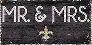 Fan Creations New Orleans Saints Mr & Mrs Sign, Multi