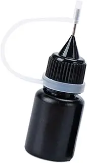 Générique Ink Pad Refill - Black Ink Oil Stamp Refills | 5ml Ink Oil Refills | Black for Stamp | Practical Stamp Roller Accessories | Waterproof Privacy Protective Supplies for Tax Information