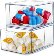2 Layers Coffee Pod Organizer Drawer Packet Accessories K Cup Holder Creamer