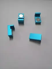 Magnetic Parallel Keepers, Holders. Vise, CNC, Fits Kurt Machinist Tools (Blue)