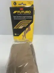 Futuro Open Toe Beige Knee Stockings L Firm