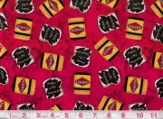 FABRIC~VEGEMITE #2~QUILT FABRIC FAT QUARTER