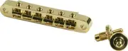 Kluson USA Replacement Aluminum Nashville Tune-O-Matic Bridge With Brass Sadd...