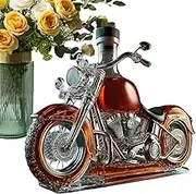 Wine Decanter, Motorcycle Glass Whisky Decanter Bottles, Vintage Liquor Aerator Desk Decor for Whisky, Champagne, Vodka, Perfect for Kitchen, Restaurant, and Motorcycles Lovers