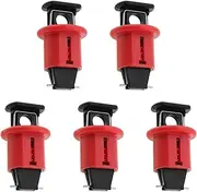 EMSea 5 pcs Lock Out MCB Circuit Breaker Device Push Pin Out Lock Industrial Grade Breaker Switch Lock for Electrical Lockout Loto Device